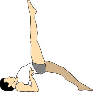 Pelvic tilts exercise