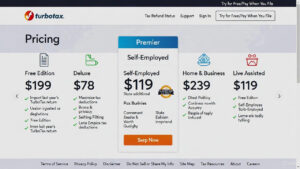 TurboTax's pricing